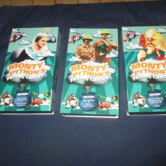 Monty Python's Flying Circus VHS Box Set: Vol, 7 to 9  plus Life of Brian - Picture 5 of 8